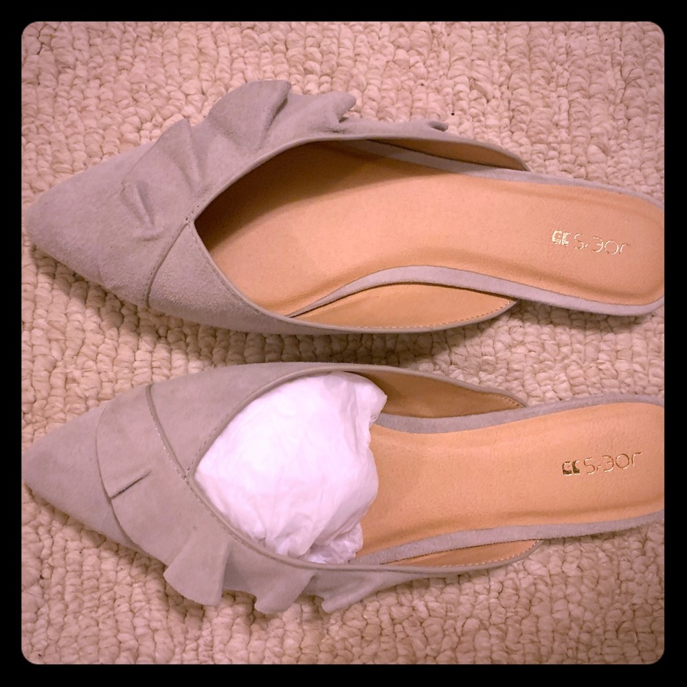 Joes Jeans suede mule flats